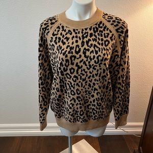 NWT! JCrew Leopard Print Sweater Re-Imagined Collection
